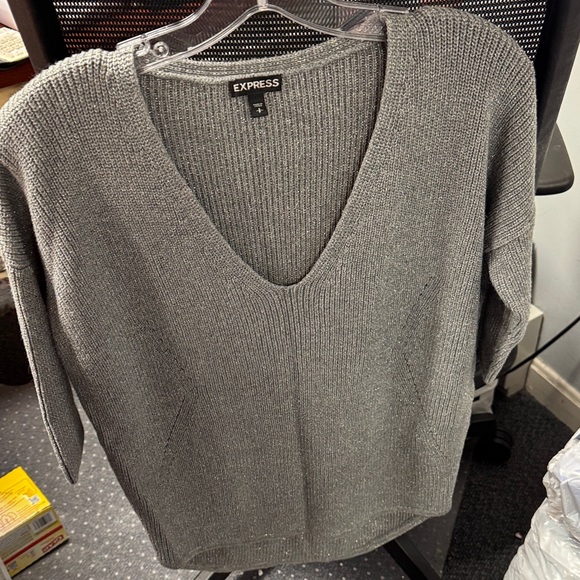 Express Sweaters - Express sparkle metallic sweater S // 110542